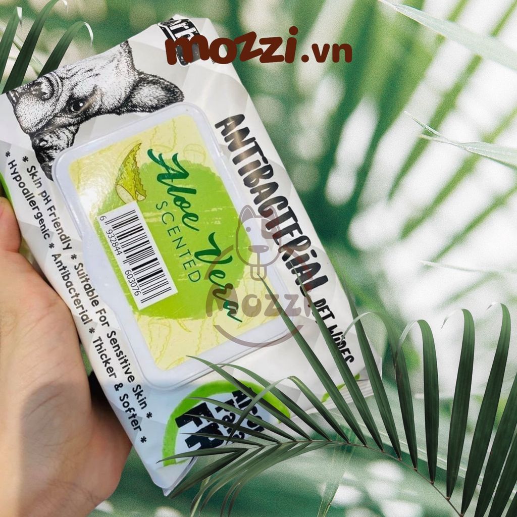 Khăn ướt cho chó mèo Kháng khuẩn trắng Absorb Antibacterial Absolute