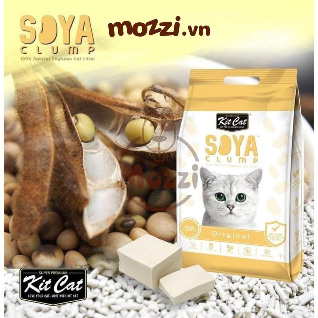 [7L] Cát vệ sinh đậu nành KitCat Soya cho mèo