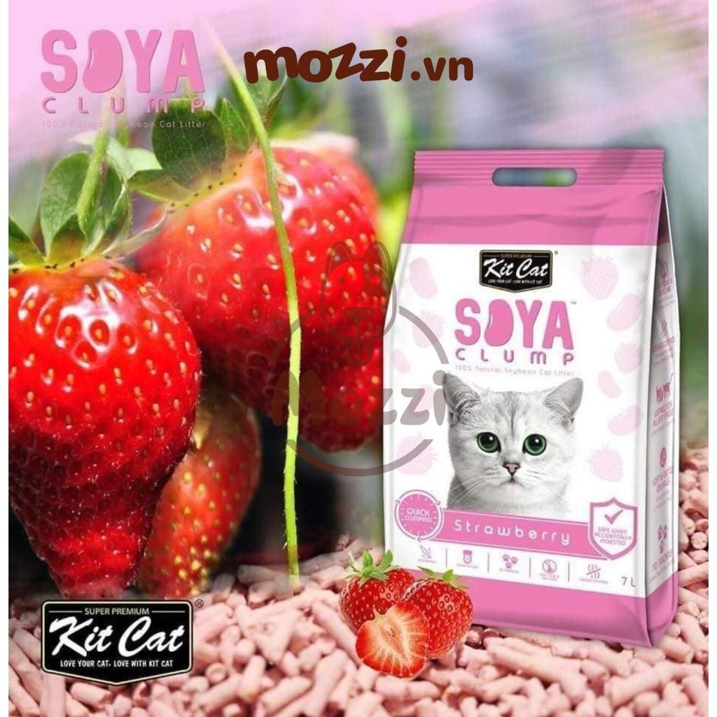 [7L] Cát vệ sinh đậu nành KitCat Soya cho mèo