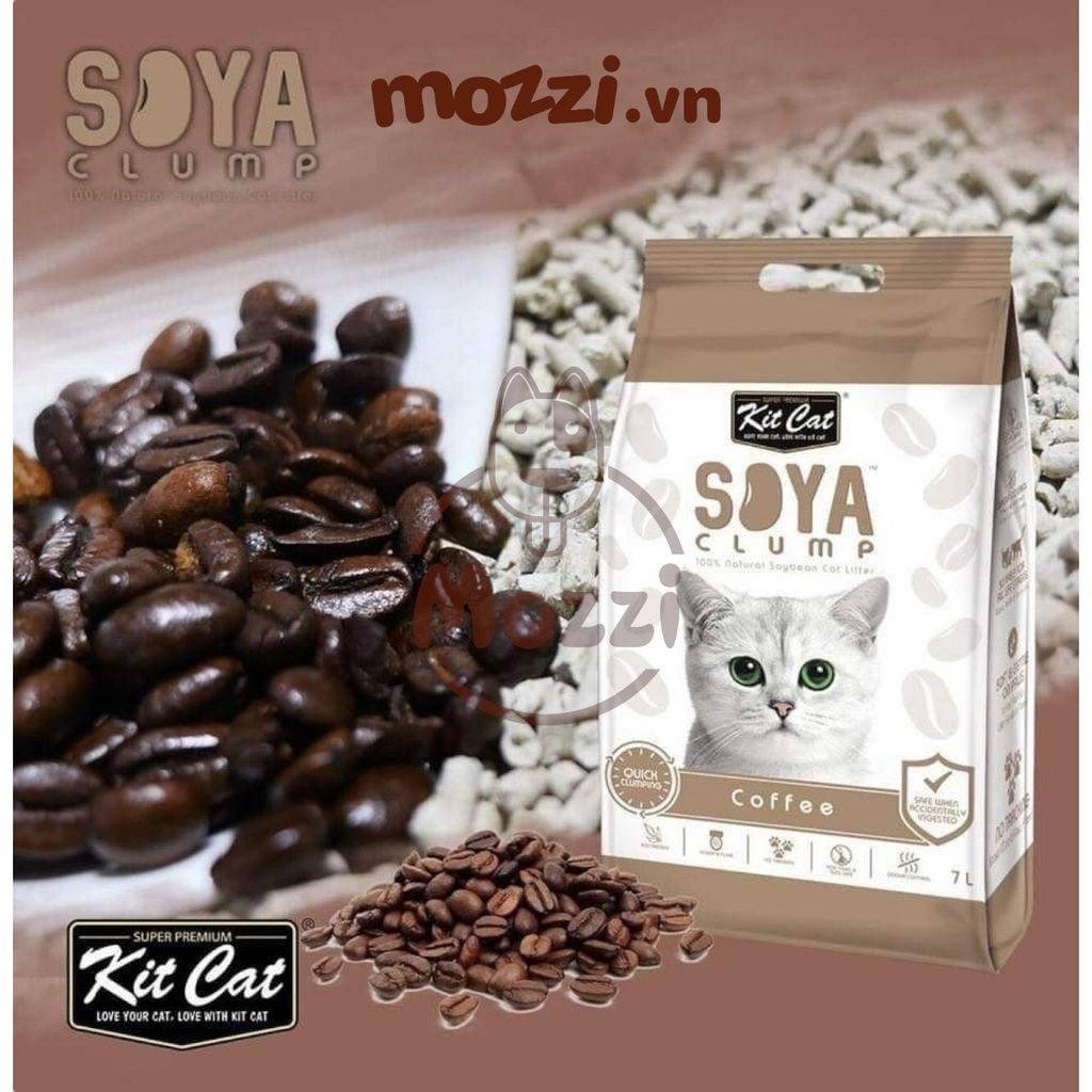 [7L] Cát vệ sinh đậu nành KitCat Soya cho mèo