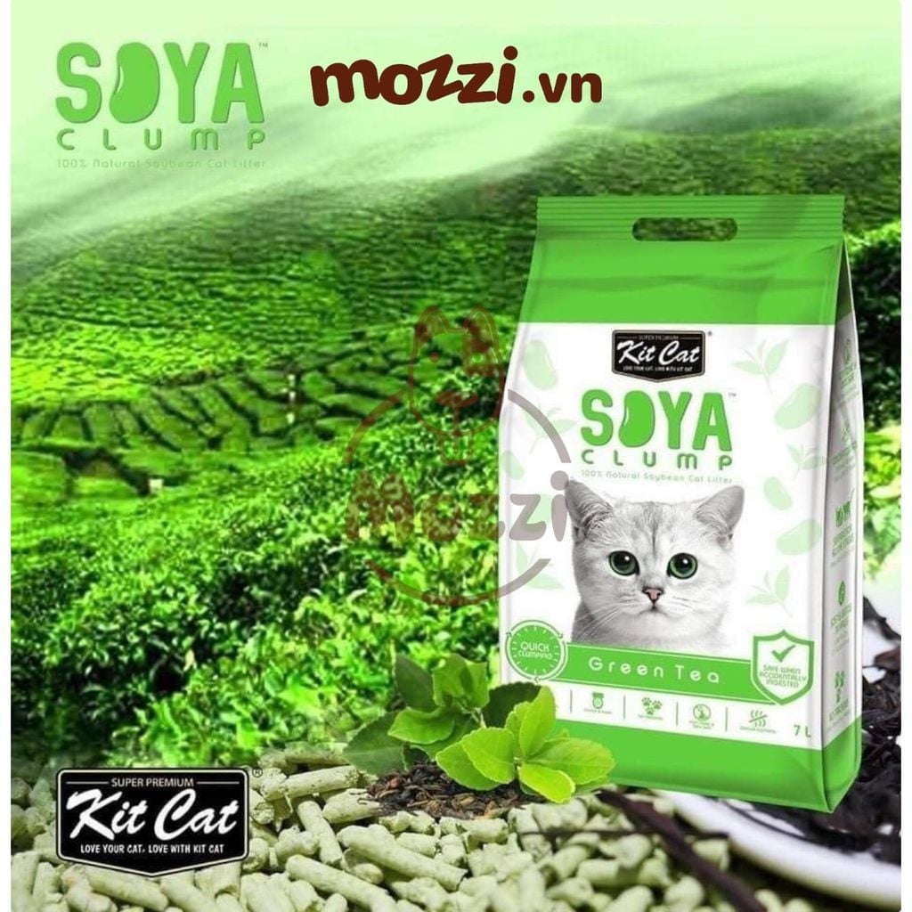 [7L] Cát vệ sinh đậu nành KitCat Soya cho mèo