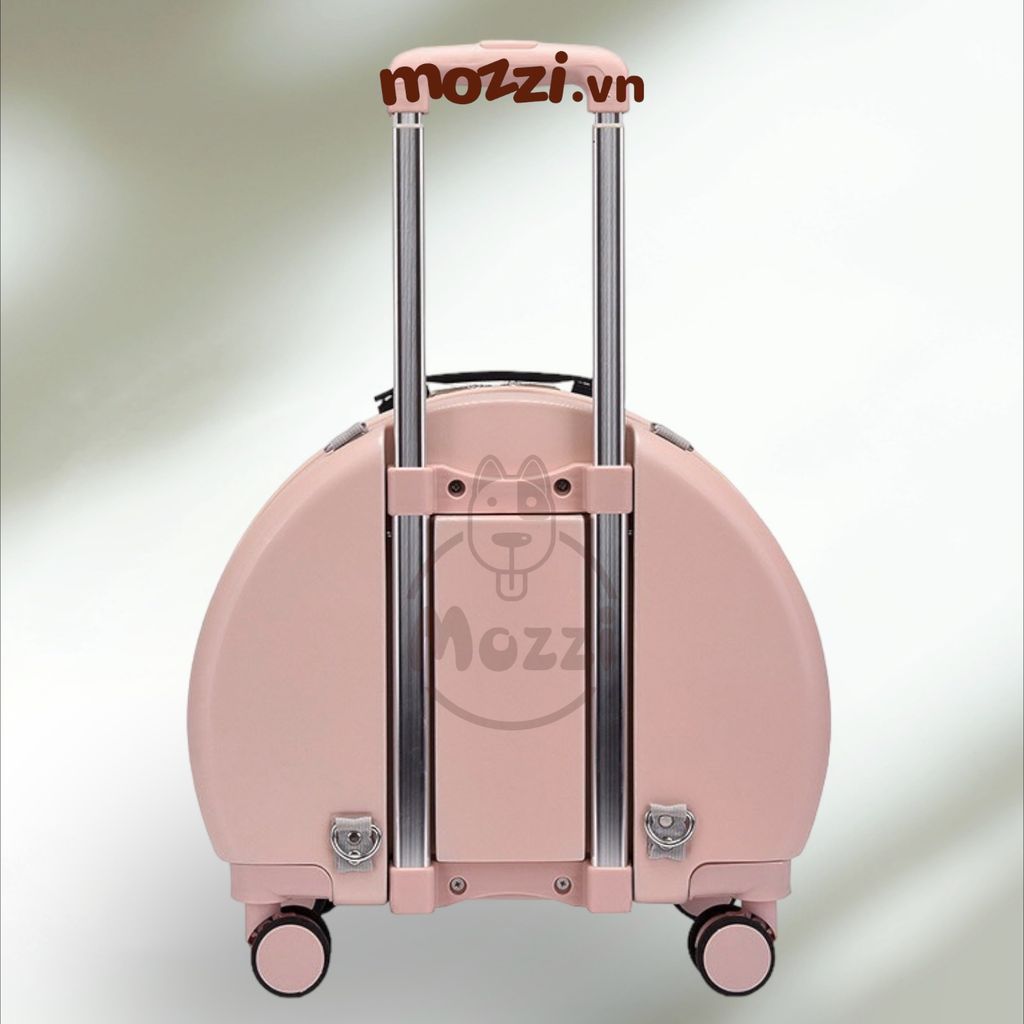 Vali kéo hình bàn chân trong suốt 43x26x40cm cho chó mèo