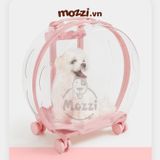  Vali kéo đựng chó mèo trong suốt lớn hình oval 