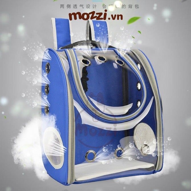 Balo Túi đựng chó mèo Trong suốt mặt kính dẻo 31x21x40cm - Ba lô