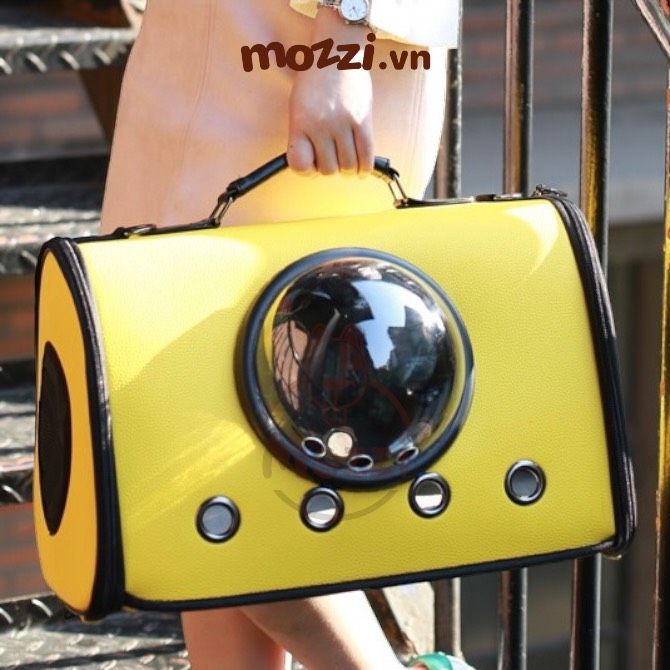 Balo Túi đựng chó mèo Phi hành gia da 44x26x31cm - Túi