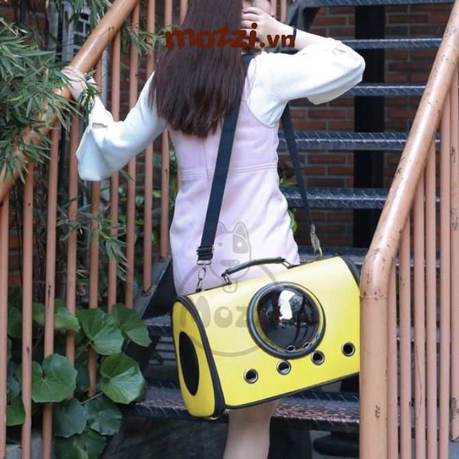 Balo Túi đựng chó mèo Phi hành gia da 44x26x31cm - Túi