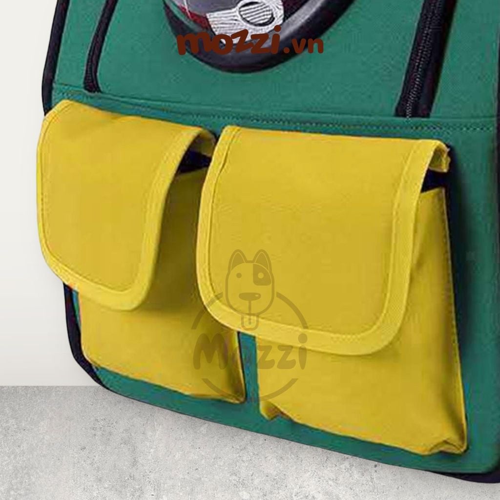 Balo Túi đựng chó mèo Phi hành gia vải vuông lớn 38x25x34cm - Ba lô