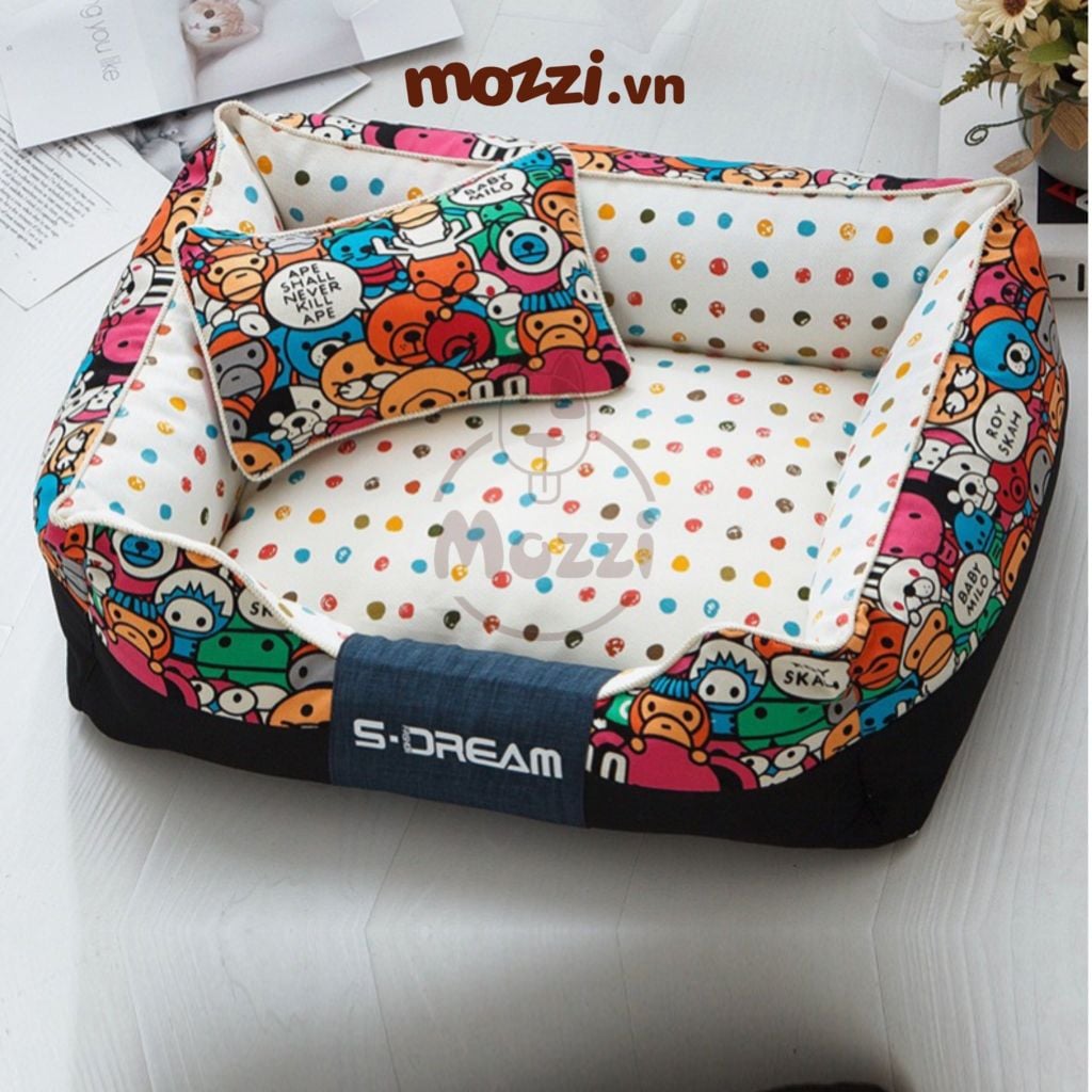 Nệm Thảm cho chó mèo S-Dream Họa tiết hoạt hình cao cấp [Giao mẫu ngẫu nhiên]