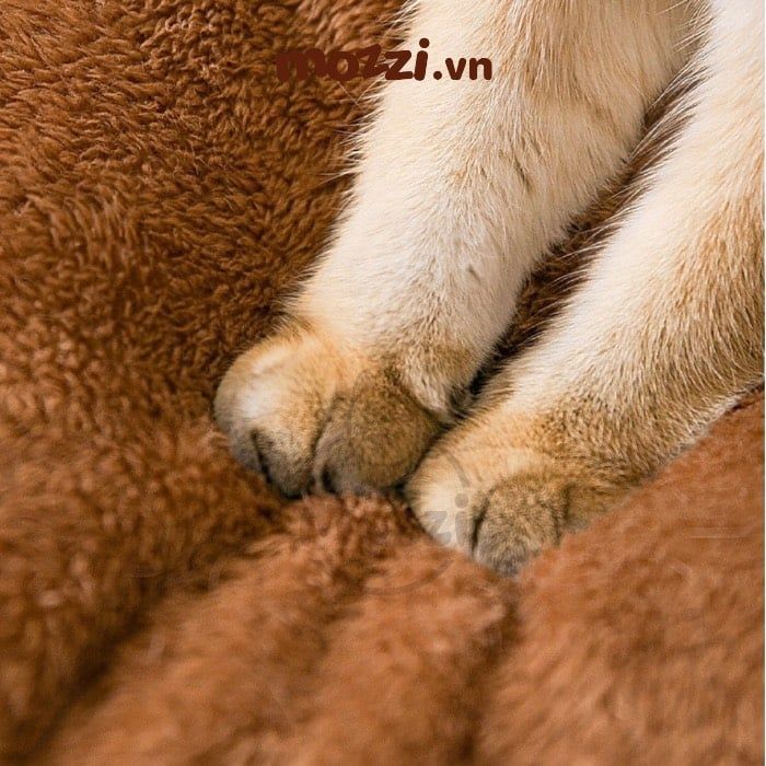 Nhà Nệm cho chó mèo Lâu đài gấu nâu bông mềm