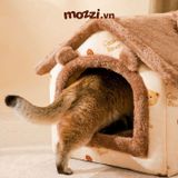  Nhà nệm mái viền mềm cho chó mèo 