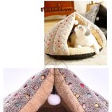  Nhà Nệm cho chó mèo Elite bông mềm hình chóp 57x50x45cm 