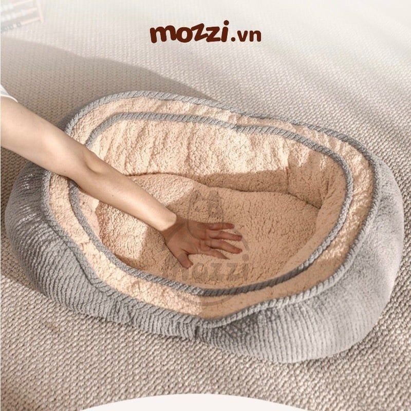 Nệm Thảm cho chó mèo bông mềm mịn 2 viền