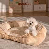  Nệm Thảm cho chó mèo bông mềm mịn 2 viền 