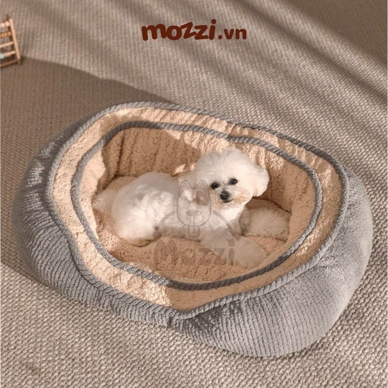 Nệm Thảm cho chó mèo bông mềm mịn 2 viền