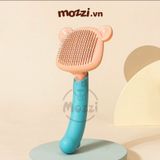  Lược chải lông chó mèo massage có nút bấm tự loại bỏ lông cao cấp 