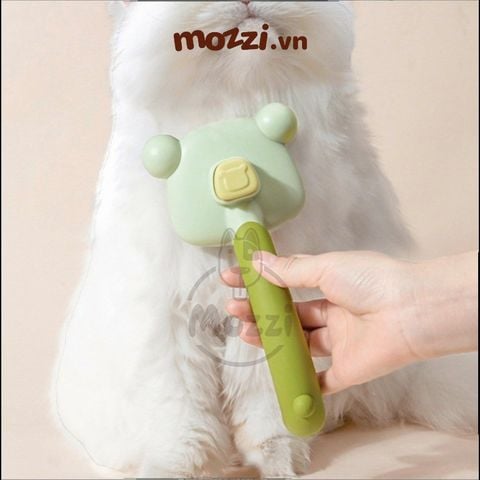  Lược chải lông chó mèo massage có nút bấm tự loại bỏ lông cao cấp 