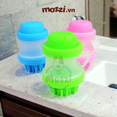  Bàn chải tắm tạo bọt gai lớn đựng xà phòng cho chó lớn 