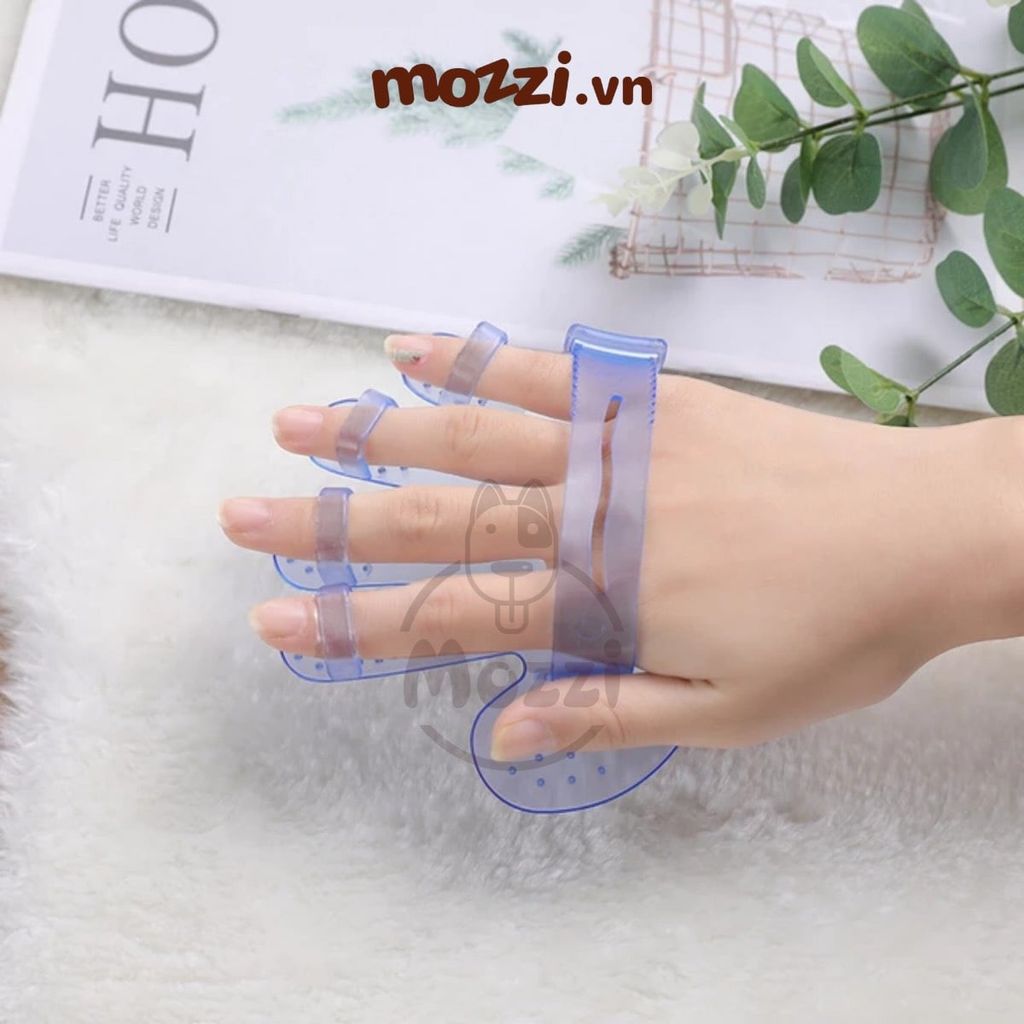 Bao tay tắm cao su cho chó mèo