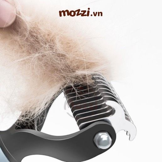 Lược chải lông chó mèo có lưỡi răng cưa 2 mặt cắt búi lông và gom lông rụng