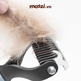  Lược chải lông chó mèo có lưỡi răng cưa 2 mặt cắt búi lông và gom lông rụng 