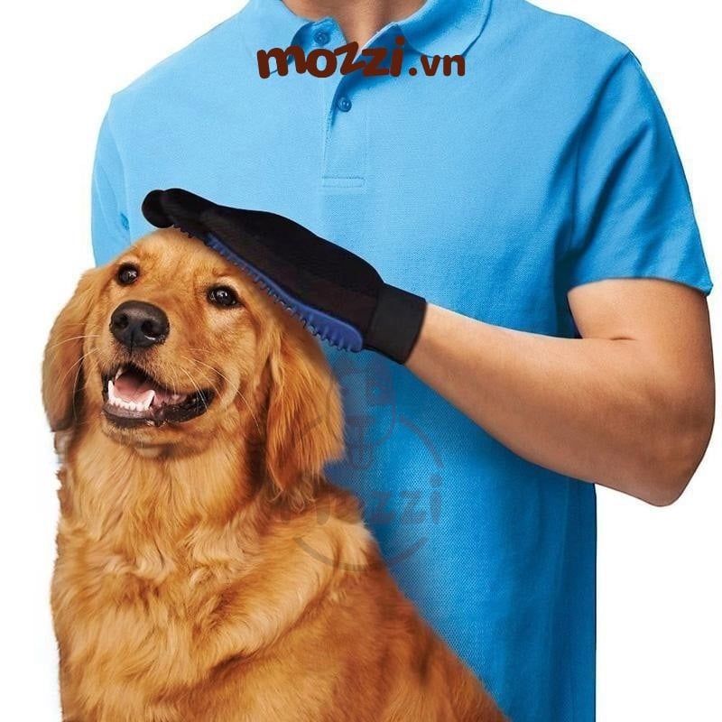 Găng tay chải gom lông True Touch cho chó mèo