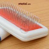  Lược chải lông chó mèo cán nhựa đầu bọc cao su mềm 
