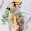 Lược chải lông chó mèo GoldPets cán gỗ không bọc đầu chải phồng lông chuyên dụng