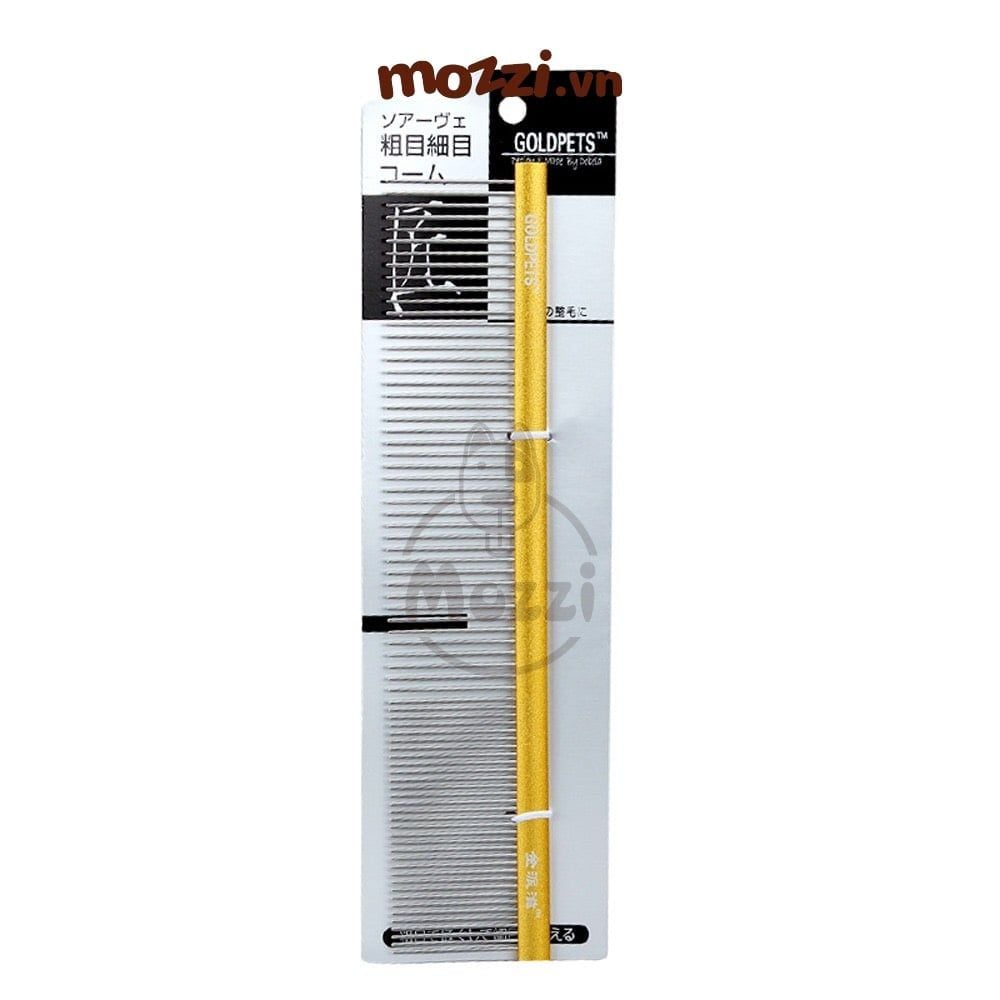 Lược chải lông chó mèo inox GoldPets gỡ lông rối cao cấp