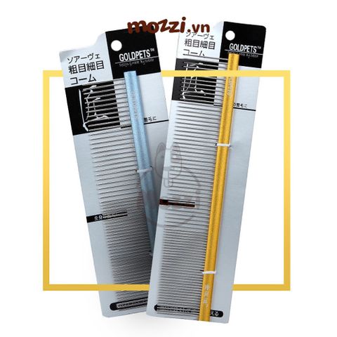  Lược chải lông chó mèo inox GoldPets gỡ lông rối cao cấp 