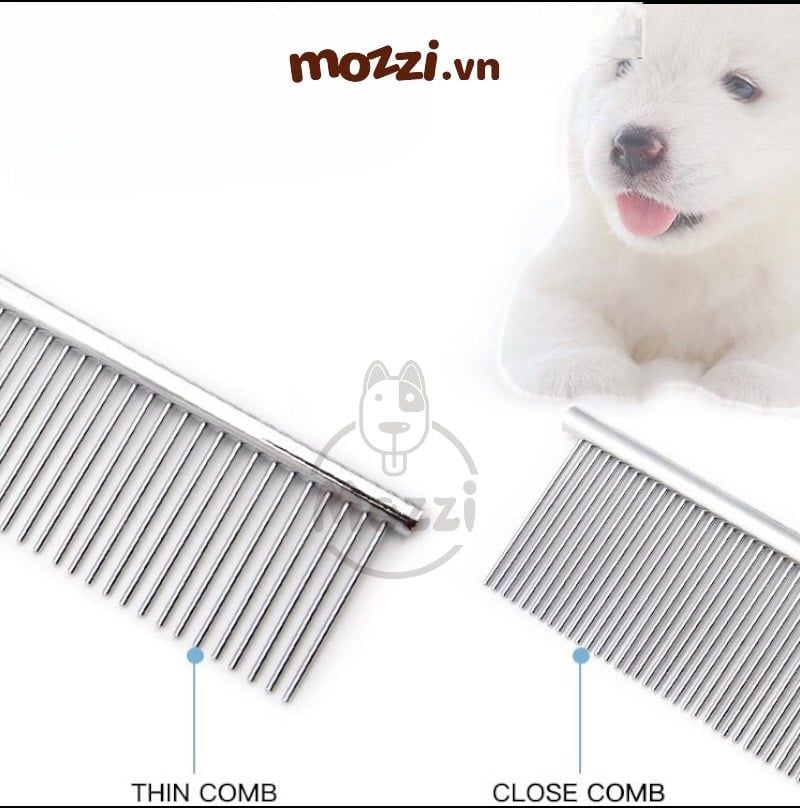 Lược chải lông chó mèo inox gỡ lông rối lông rụng