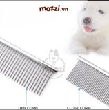  Lược chải lông chó mèo inox gỡ lông rối lông rụng 