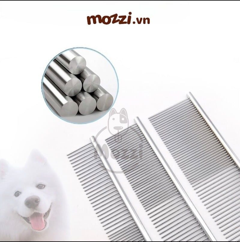 Lược chải lông chó mèo inox gỡ lông rối lông rụng