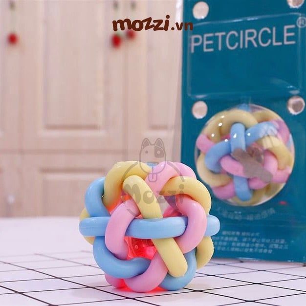 Đồ chơi Vòng cao su cuộn phát sáng 6cm cho chó mèo
