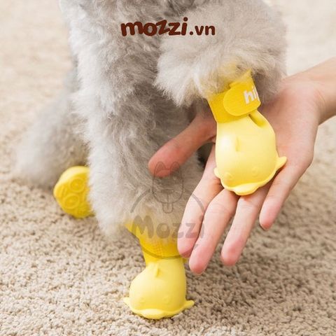  Giày cao su hình cá heo Hipidog Boots đi mưa chống ướt cho chó mèo 