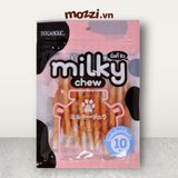  [Gói lẻ] Snack cho chó Gà bọc xương sữa dê mềm Milky Chew Thái Lan 