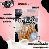  [Gói lẻ] Snack cho chó Gà bọc xương sữa dê mềm Milky Chew Thái Lan 
