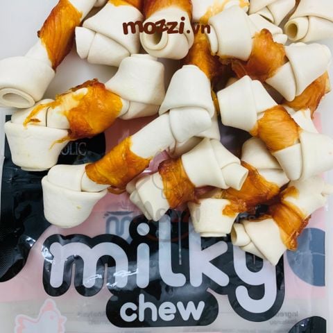  [Gói lẻ] Snack cho chó Gà bọc xương sữa dê mềm Milky Chew Thái Lan 