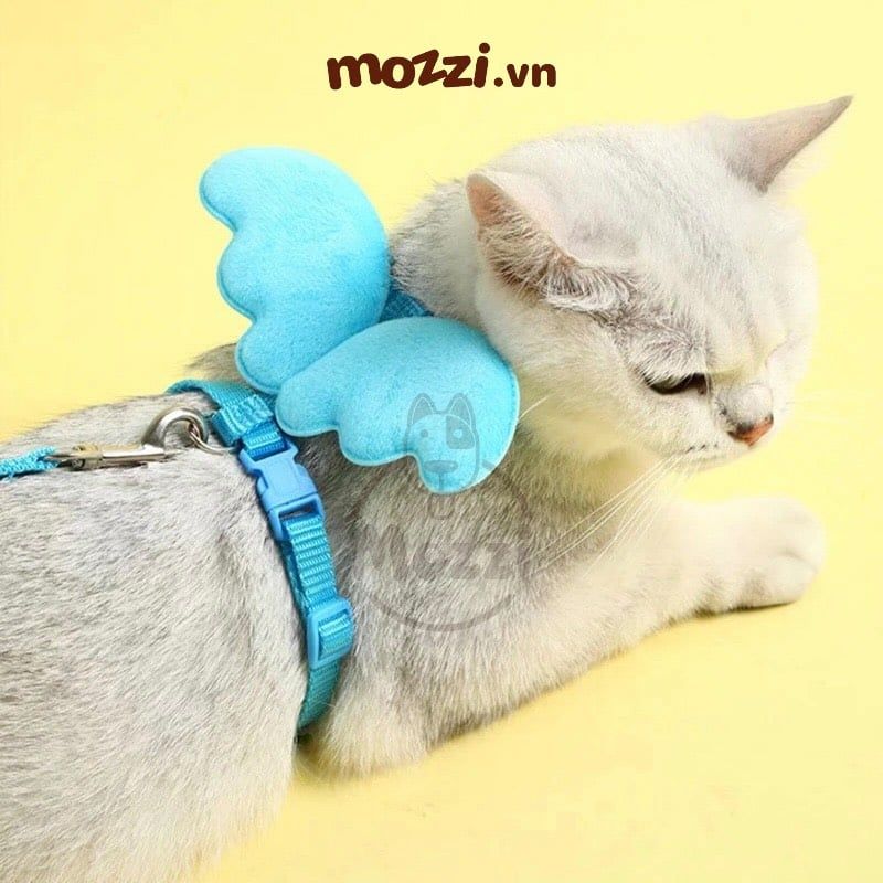 Dây dắt ngực gắn cánh thiên thần cho chó mèo