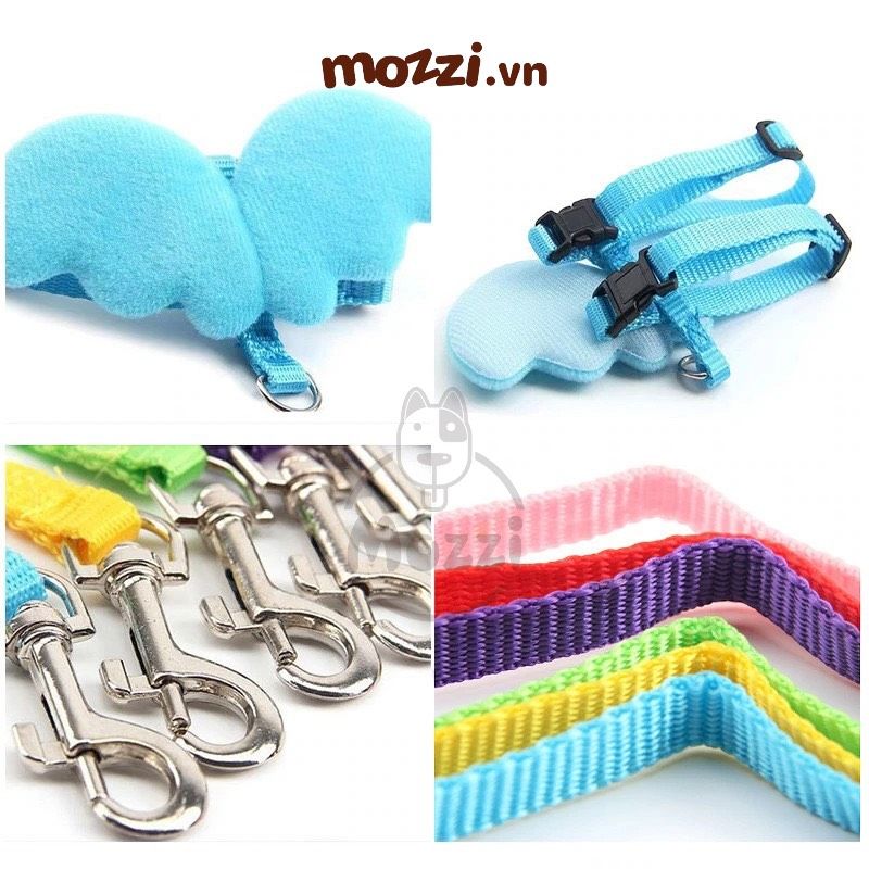 Dây dắt ngực gắn cánh thiên thần cho chó mèo