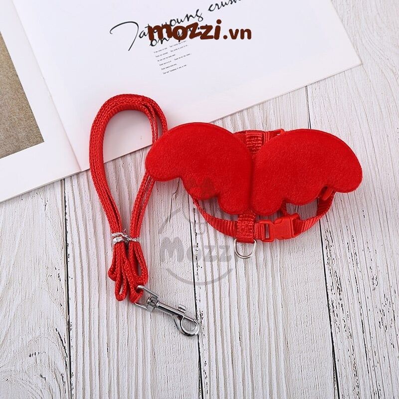 Dây dắt ngực gắn cánh thiên thần cho chó mèo