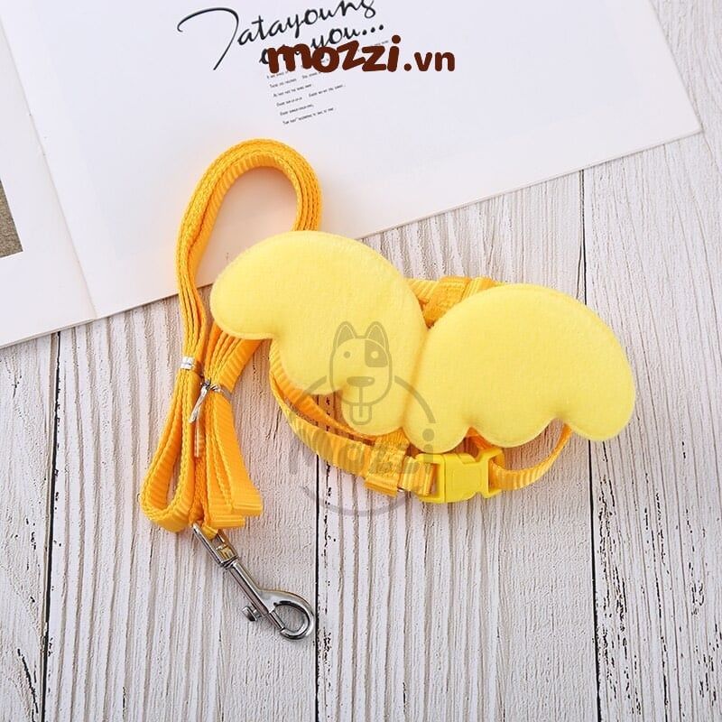 Dây dắt ngực gắn cánh thiên thần cho chó mèo