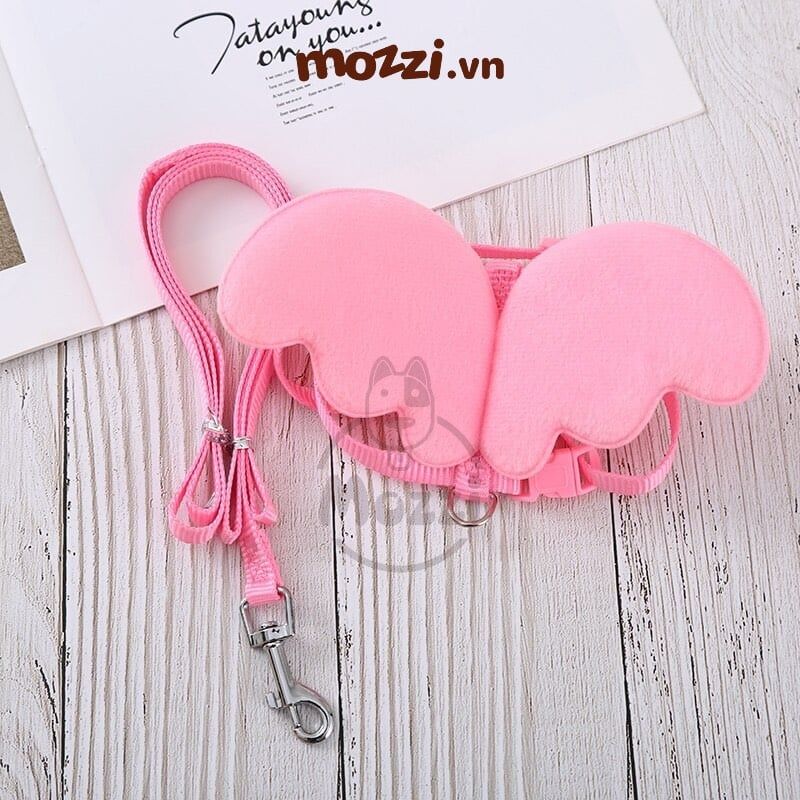 Dây dắt ngực gắn cánh thiên thần cho chó mèo