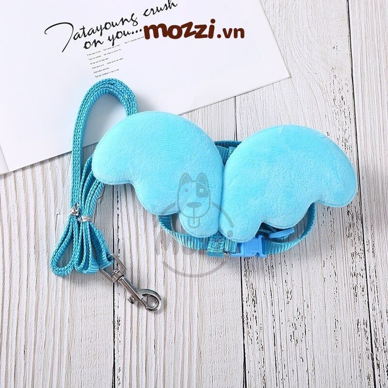 Dây dắt ngực gắn cánh thiên thần cho chó mèo