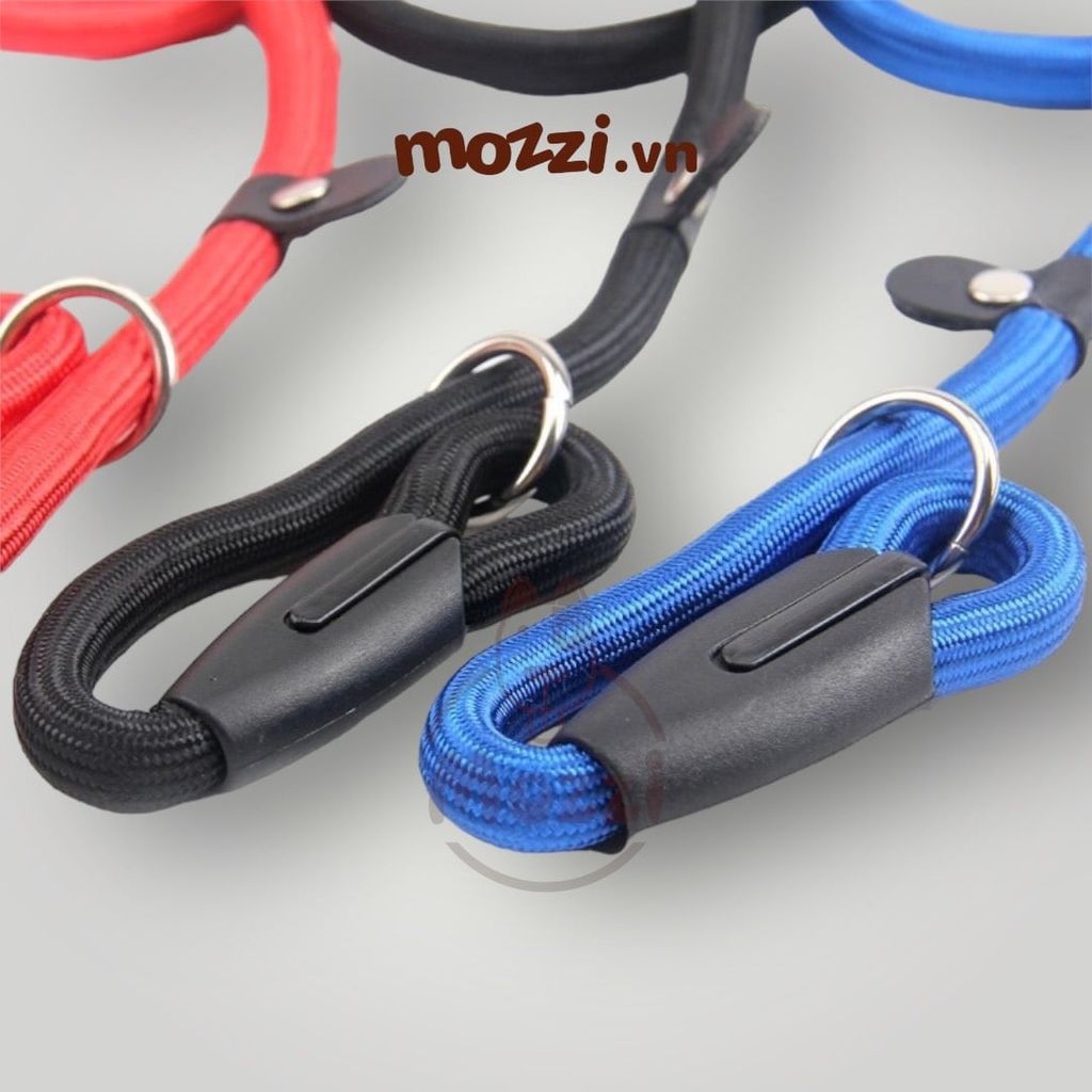 Dây dắt huấn luyện dáng tròn tự thu nới vòng cổ cho chó mèo