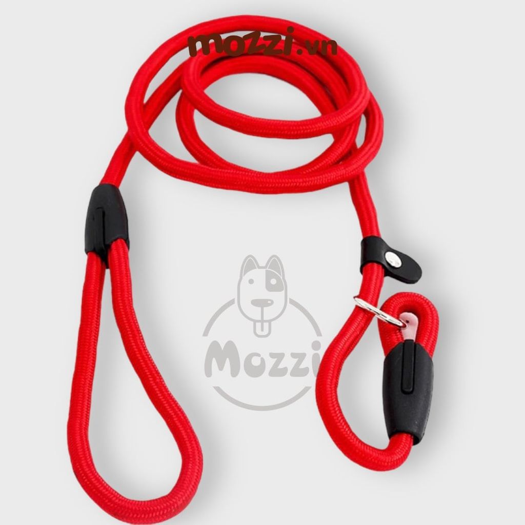 Dây dắt huấn luyện dáng tròn tự thu nới vòng cổ cho chó mèo