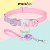 Set dây dắt kèm vòng cổ 7 màu cho chó