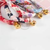  Vòng cổ handmade Nhật Bản kèm chuông cho chó mèo 