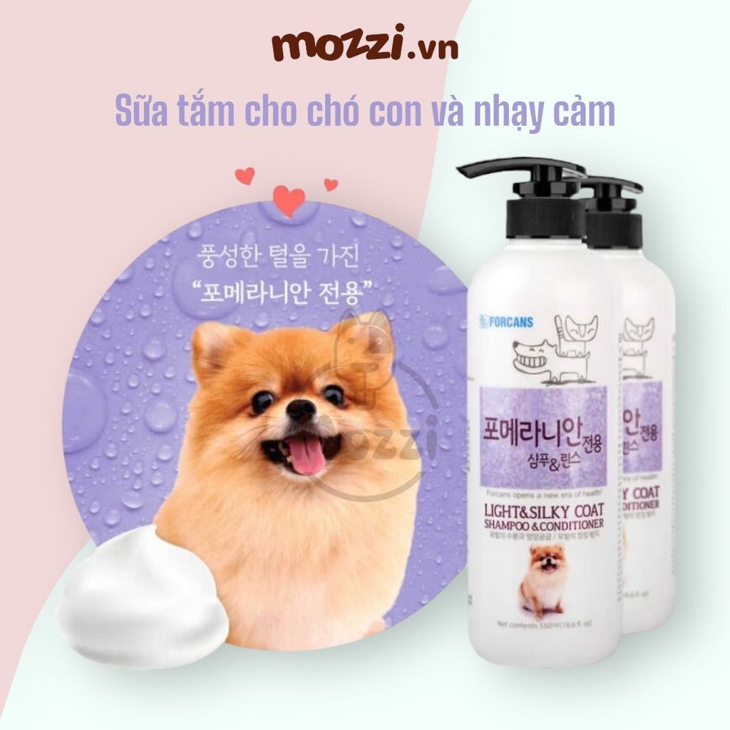 Sữa tắm Forcans Hàn Quốc cho chó mèo
