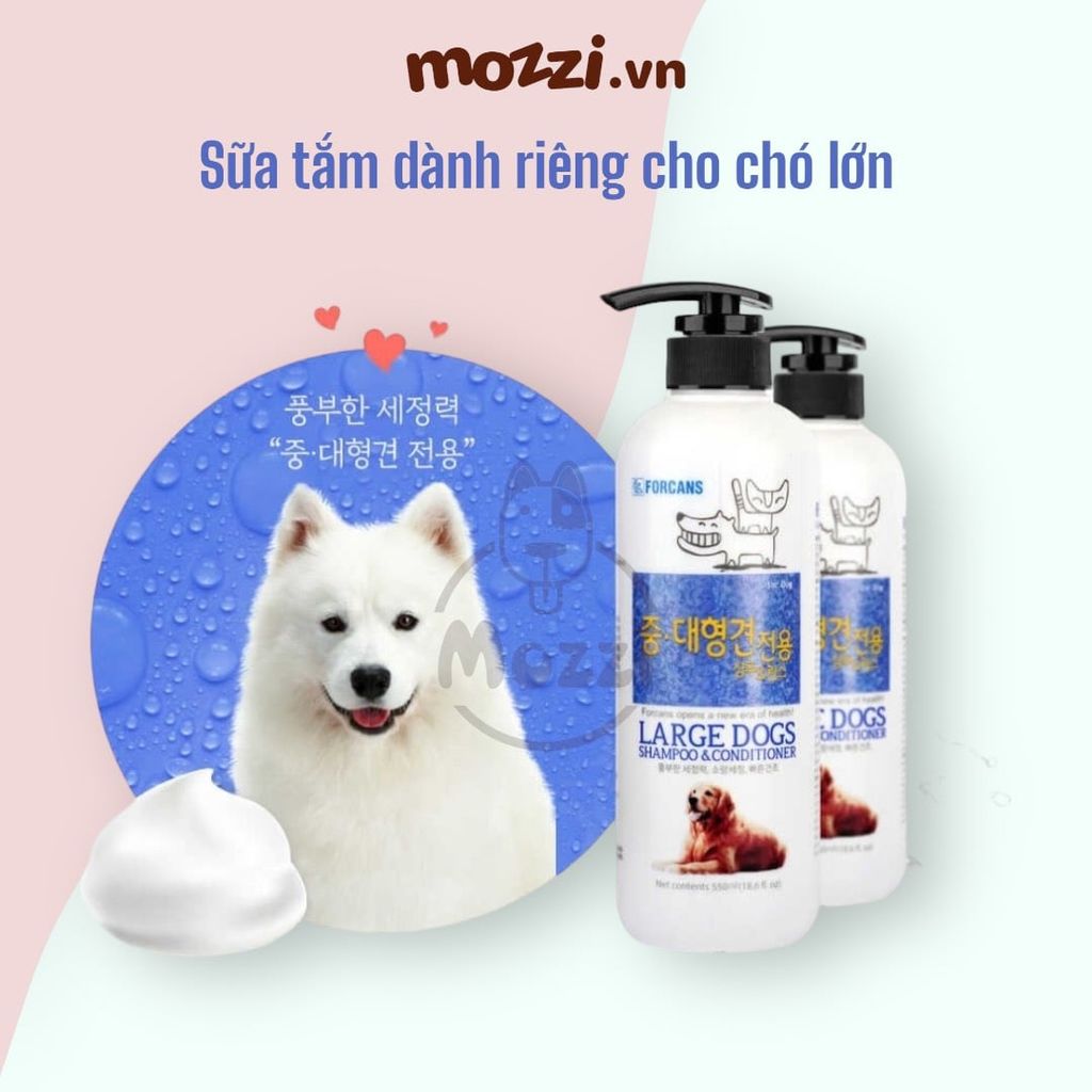 Sữa tắm Forcans Hàn Quốc cho chó mèo
