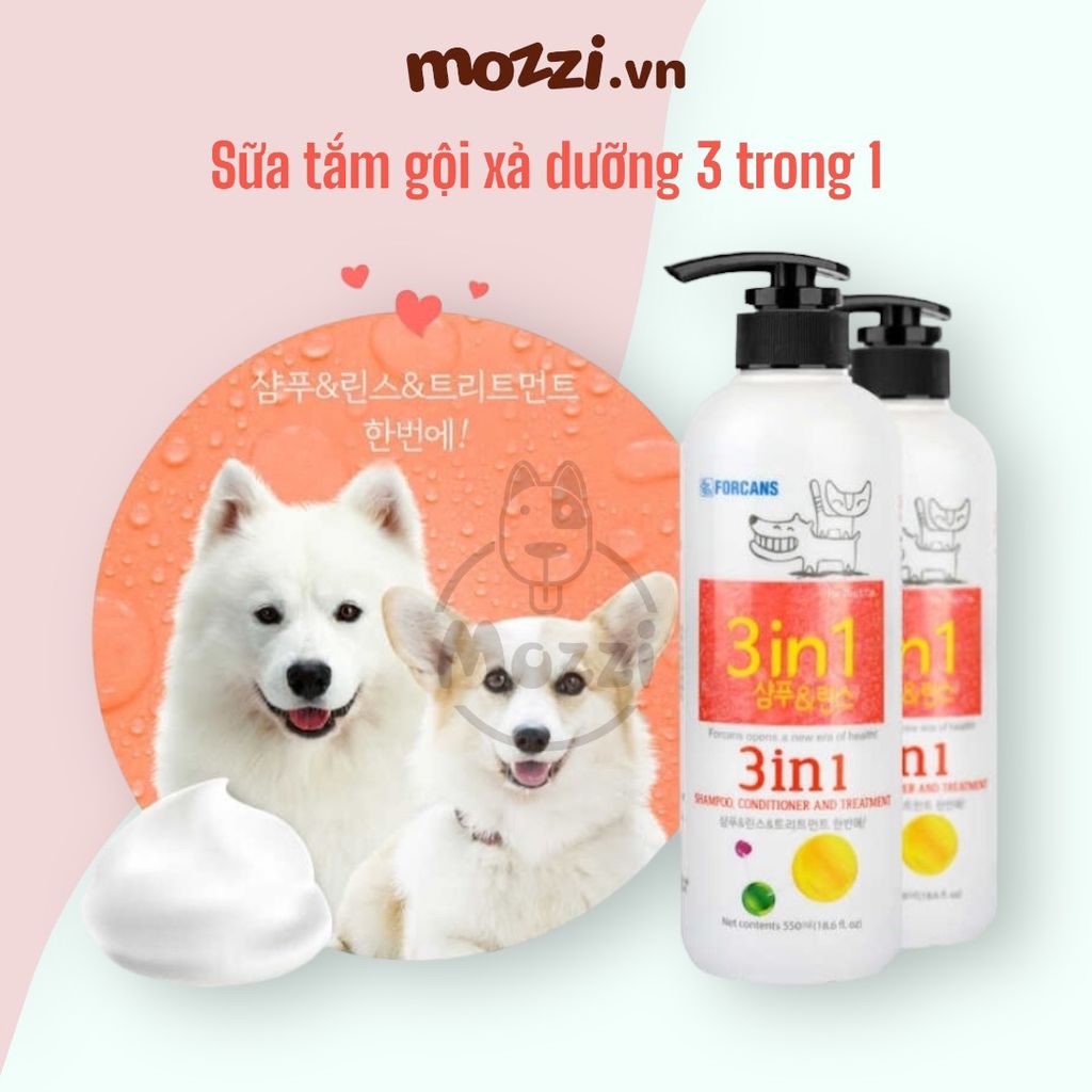 Sữa tắm Forcans Hàn Quốc cho chó mèo